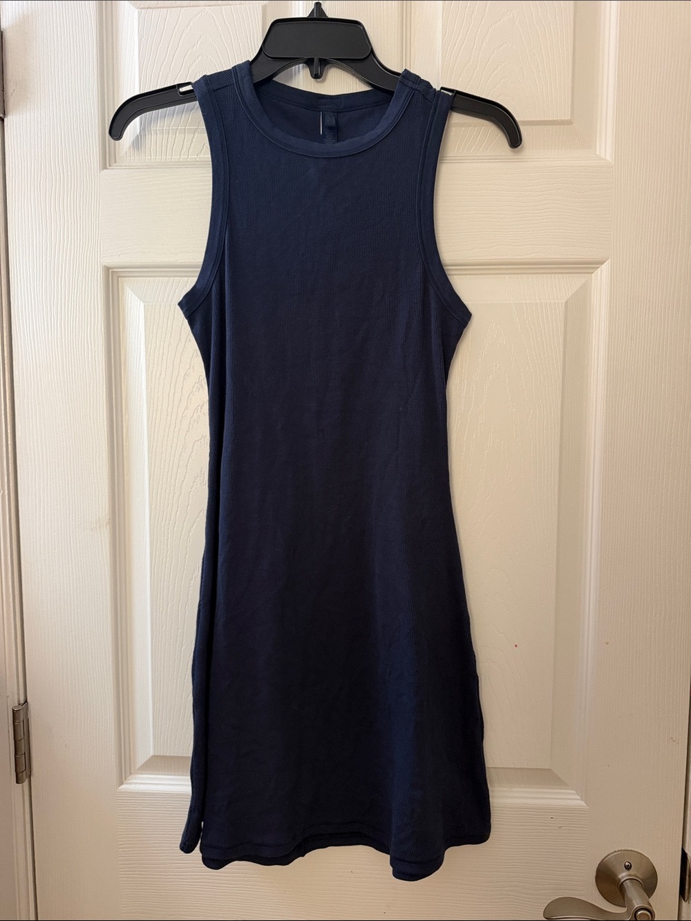 Skims blue ribbed tank dress sz S